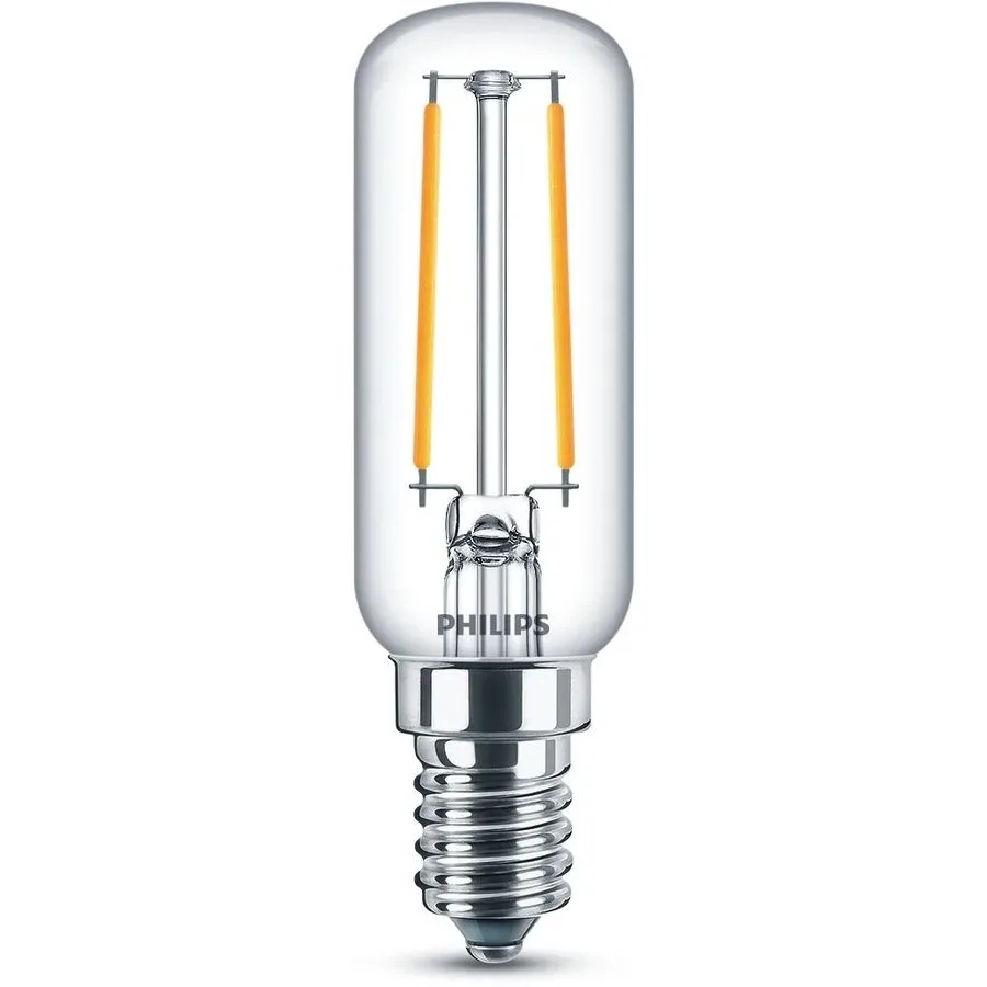 Leuchtmittel Philips Glas E14 T 2.5 cm 2.1 W - Farbe: transparent - LED - Lichtfarbe: Extra warmweiss- LED Leuchtmittel