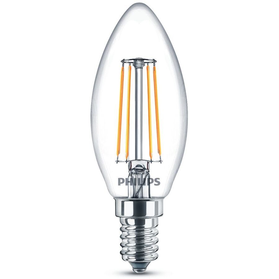 Leuchtmittel Philips Glas E14 4.3 W - Farbe: transparent - LED - Lichtfarbe: Extra warmweiss - Leuchtmittel- LED Leuchtmittel