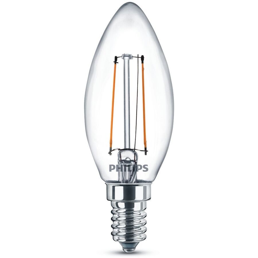 Philips LED 77753100 LED EEK E (A - G) E14 Kerzenform 2 W = 25 W Warmweiß (Ø x H) 3.5 cm x 9.7 cm Filament 1 St.