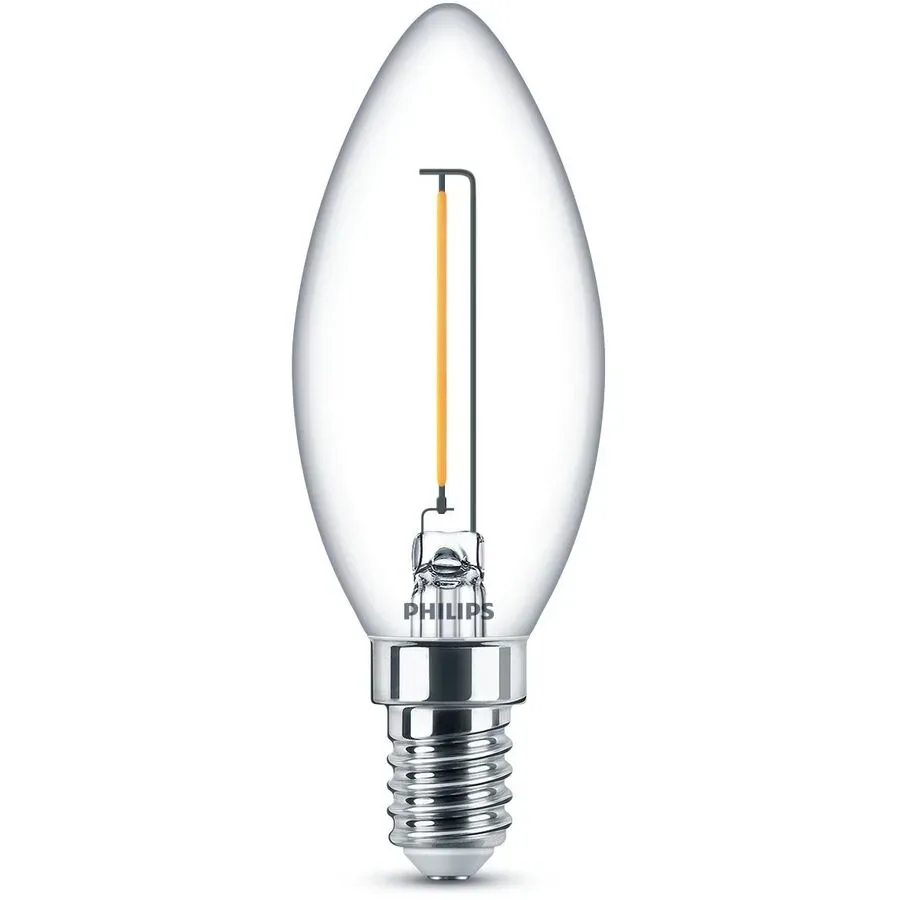Leuchtmittel Philips Glas E14 T 3.5 cm 60 W - Farbe: transparent - LED - Lichtfarbe: Extra warmweiss- LED Leuchtmittel