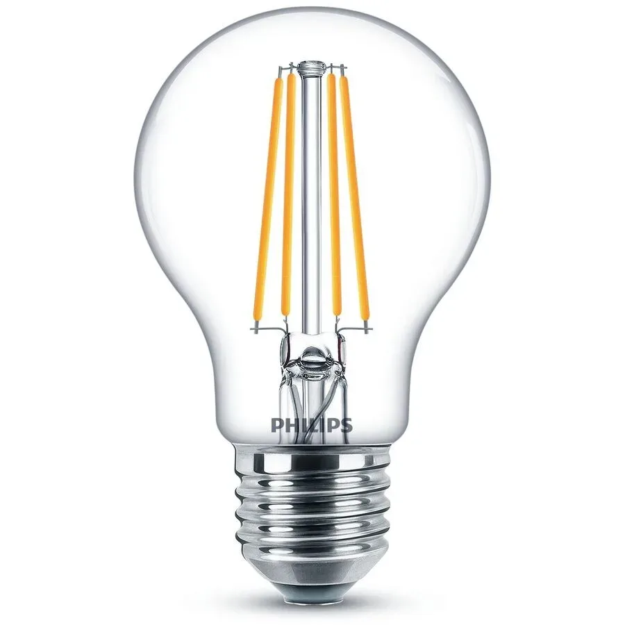 Leuchtmittel Philips Glas E27 7 W - Farbe: transparent - LED - Lichtfarbe: Extra warmweiss- LED Leuchtmittel