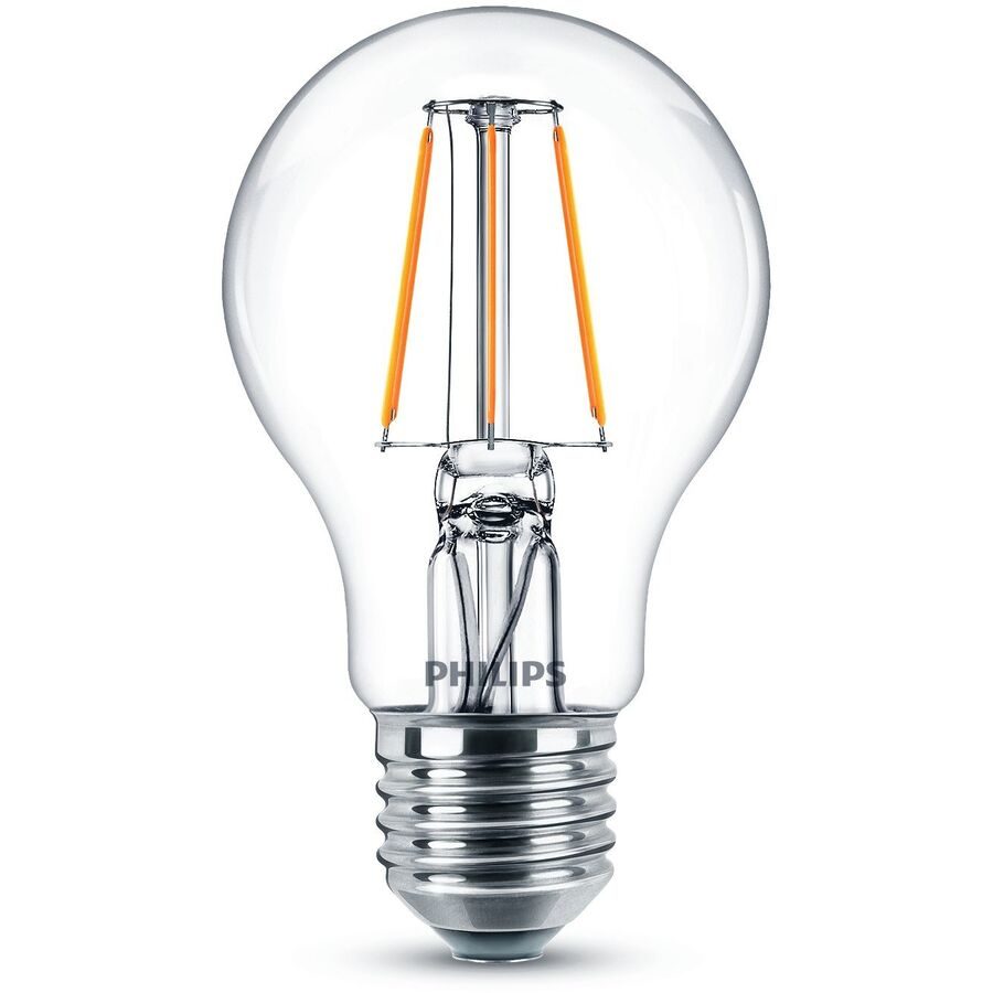 Leuchtmittel Philips Glas E27 4.3 W - Farbe: transparent - LED - Lichtfarbe: Extra warmweiss - Leuchtmittel- LED Leuchtmittel