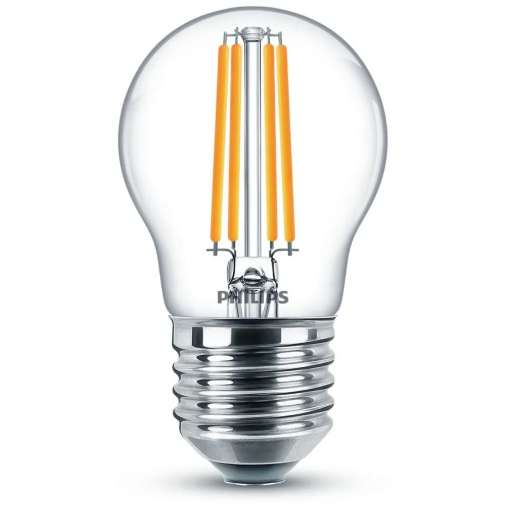 Philips LED 76231500 LED EEK E (A - G) E27 Tropfenform 6.5 W = 60 W Warmweiß (Ø x L) 4.5 cm x 7.8 cm 1 St.