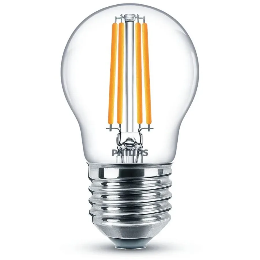 Philips LED 76231500 LED EEK E (A - G) E27 Tropfenform 6.5 W = 60 W Warmweiß (Ø x L) 4.5 cm x 7.8 cm 1 St.