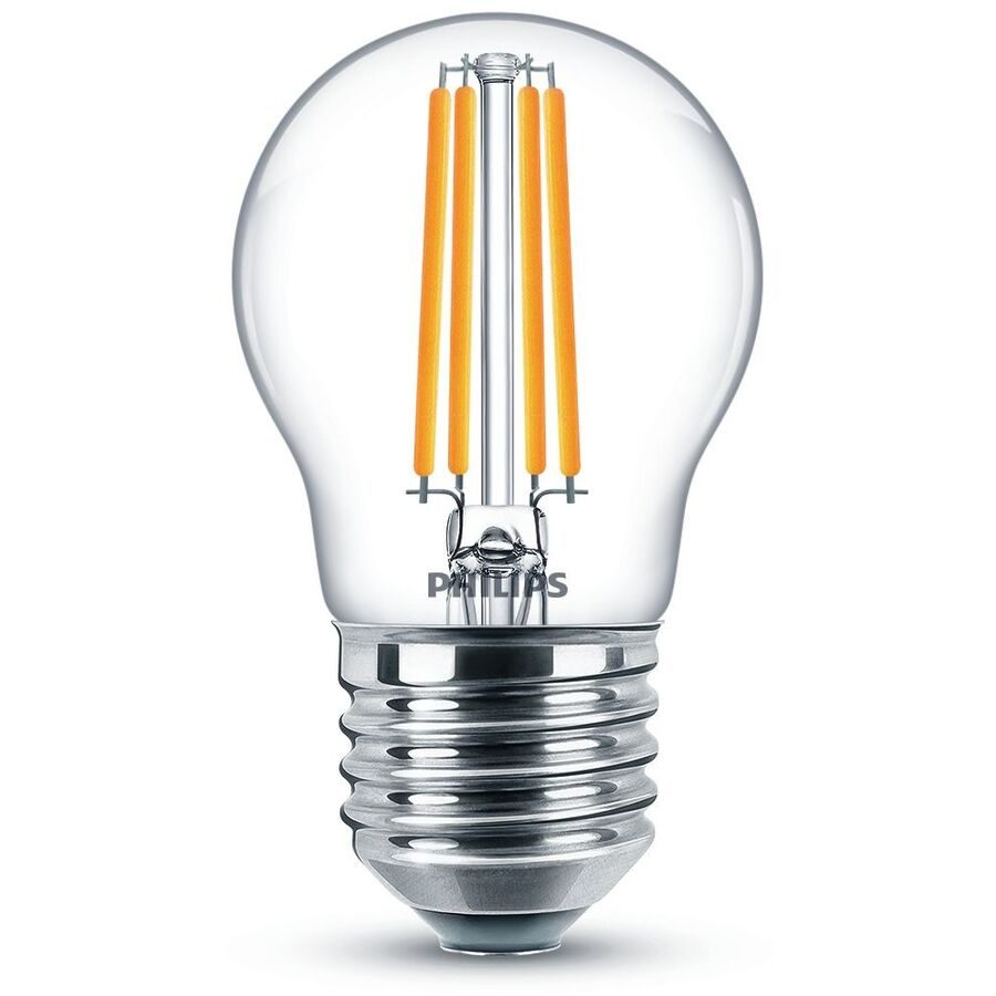 Philips LED 76231500 LED EEK E (A - G) E27 Tropfenform 6.5 W = 60 W Warmweiß (Ø x L) 4.5 cm x 7.8 cm 1 St.
