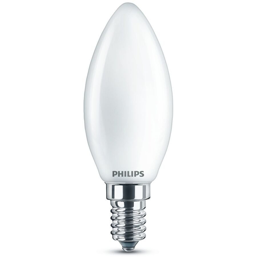 Leuchtmittel Philips Glas E14 4.3 W - Farbe: Weiss - LED - Lichtfarbe: Helles Neutralweiss - Leuchtmittel- LED Leuchtmittel
