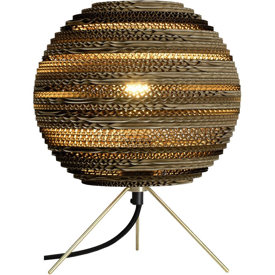 Graypants Tischlampe Moon Braun Karton 25 cm 22 cm - Tischlampe