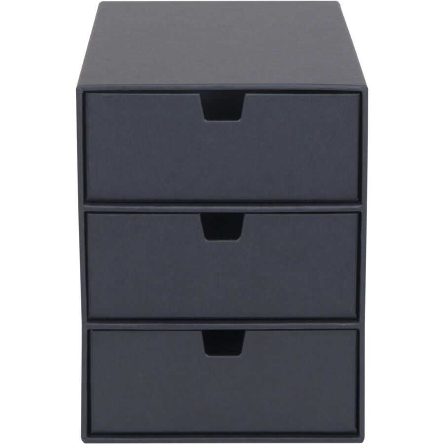 BIGSO BOX OF SWEDEN Schubladenbox 15751600 Ingrid 3 Schubl. d.grau