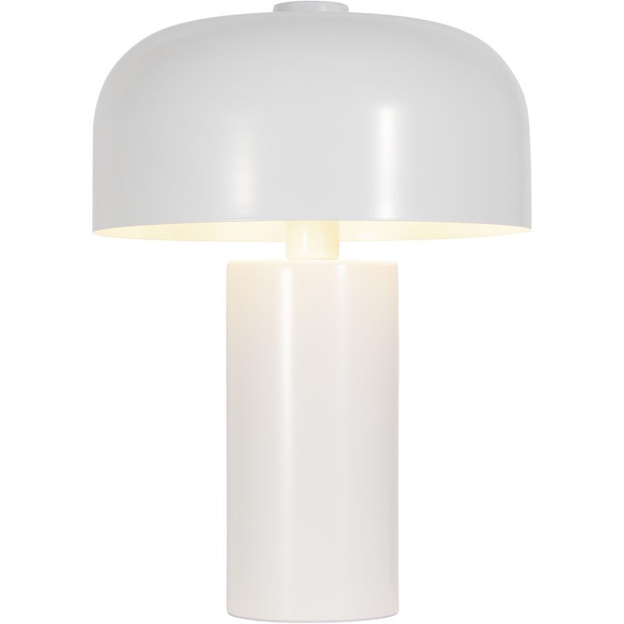 Tischlampe Cadiz Weiss Metall 27 cm 36 cm - Tischlampe
