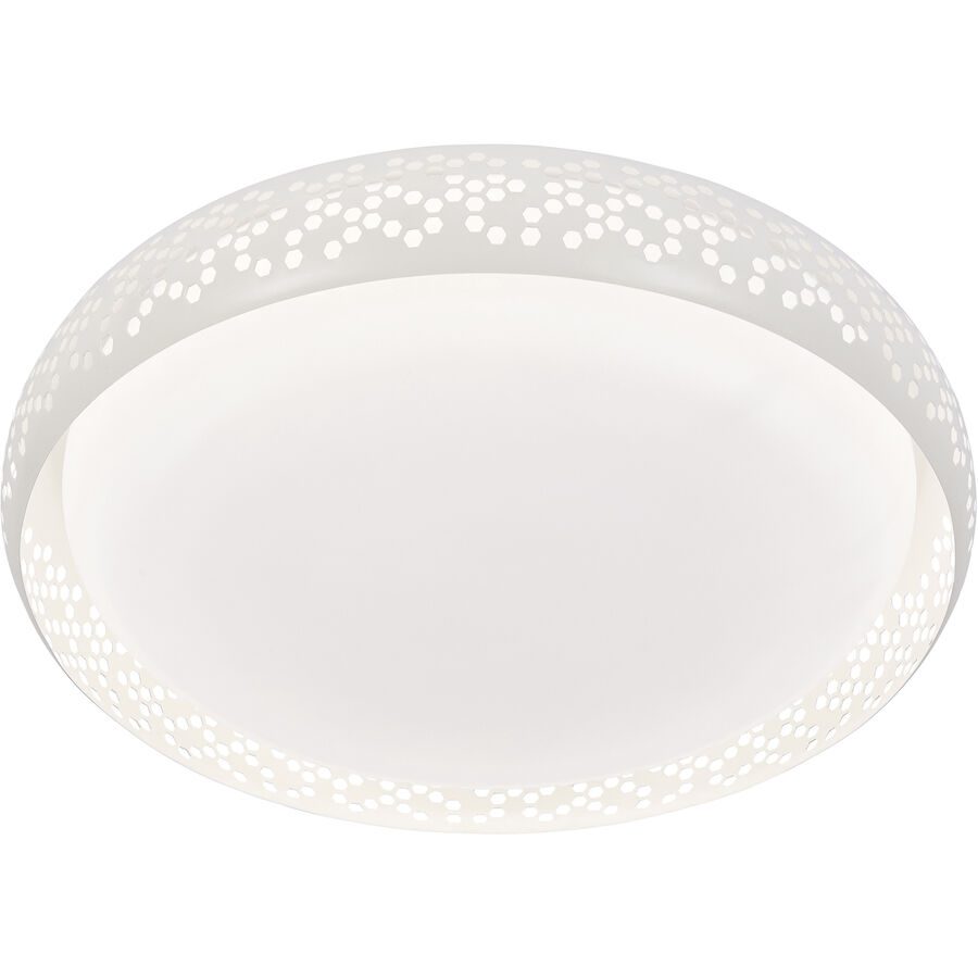 Deckenlampe Alsan Weiss Kunststoff 40 cm 10 cm - LED - Lichtfarbe: Warmweiss - Kaltes Tagesweiss - Deckenlampe- LED Energiesparlampe