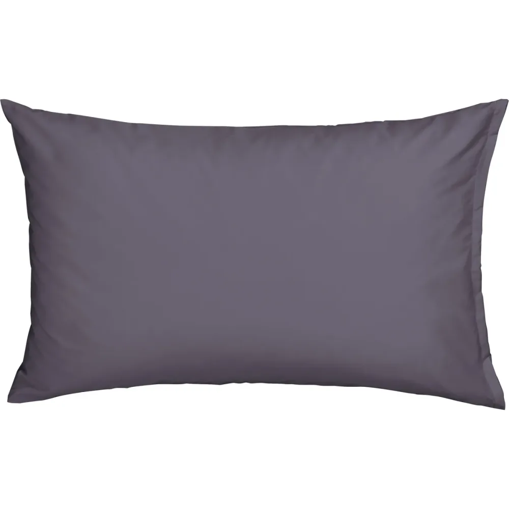 Kissenbezug Lina Grau Leinen 45 cm 45 cm - Farbe: anthrazit - Kissenbezug
