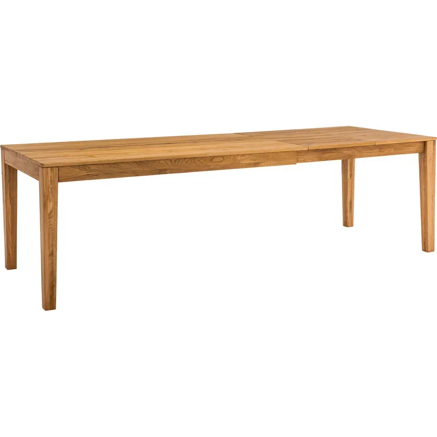 Esstisch ausziehbar Lano Braun Holz 160 cm - Farbe: natur geölt - Material: Eiche - Esstisch ausziehbar