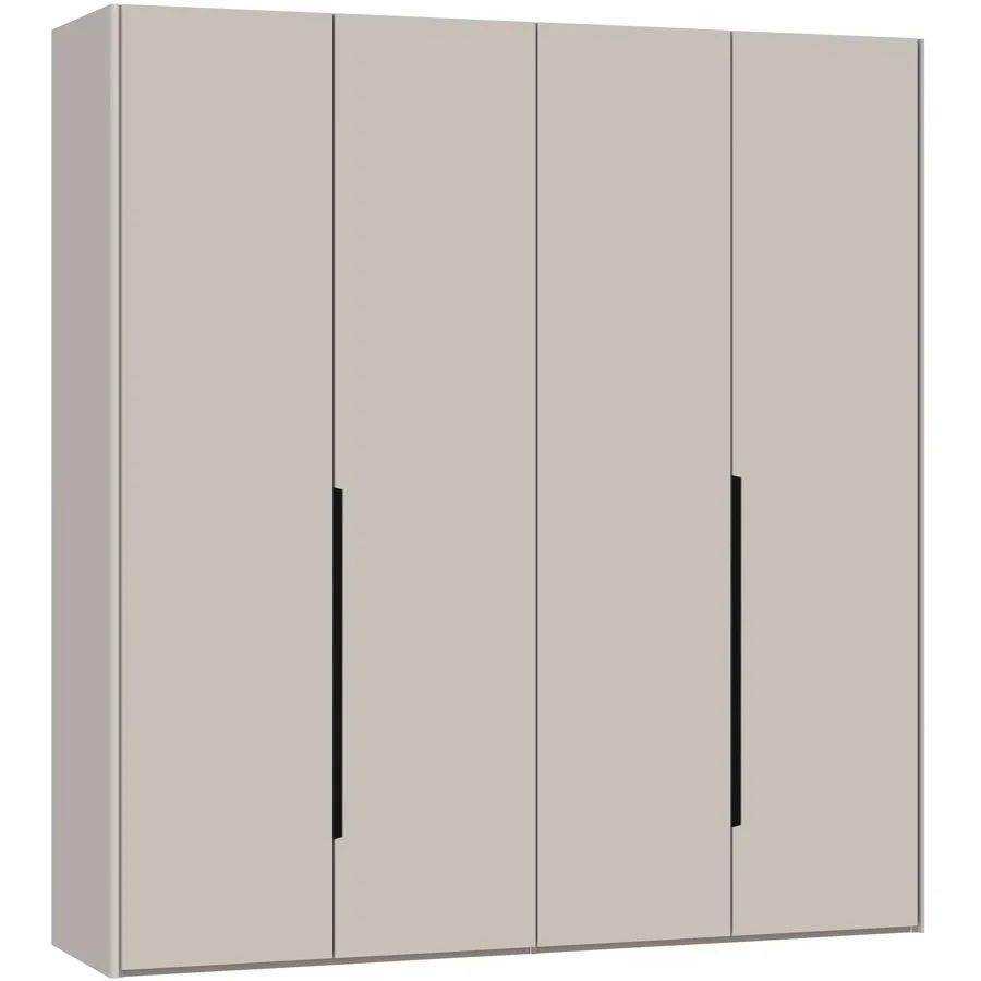 Kleiderschrank Arena Collection Grau Holz 205.1 cm 58.5 cm 220 cm - Material: Holzwerkstoff - Schweizer Möbelhersteller - Kleiderschrank