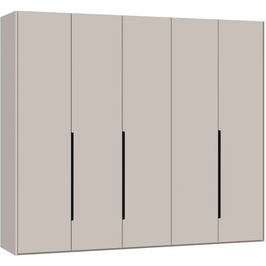 Kleiderschrank Arena Collection Grau Holz 255.4 cm 58.5 cm 220 cm - Material: Holzwerkstoff - Schweizer Möbelhersteller - Kleiderschrank