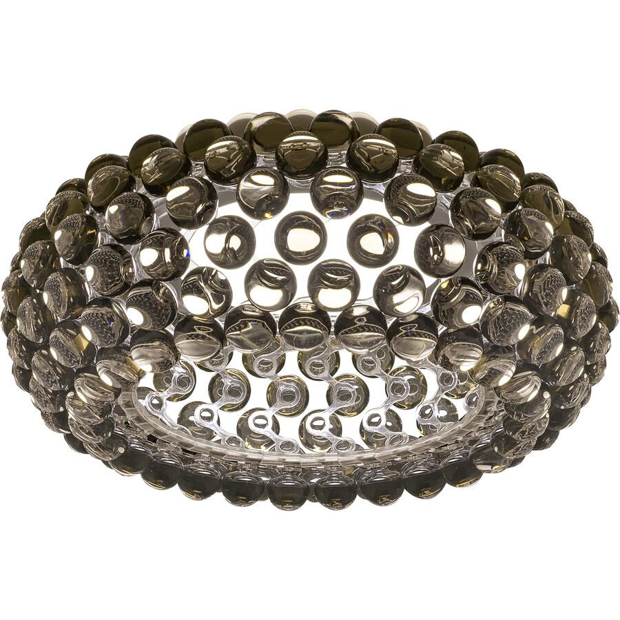 Foscarini Deckenlampe Caboche Grau Kunststoff 50 cm 19 cm - LED - Lichtfarbe: Extra warmweiss - Deckenlampe- LED Energiesparlampe