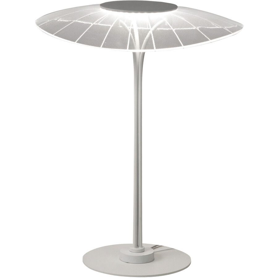 Tischlampe Arber Weiss 30 cm 38 cm - LED - Lichtfarbe: Warmweiss - Material: Metall/Methacrylat - Tischlampe- LED Energiesparlampe