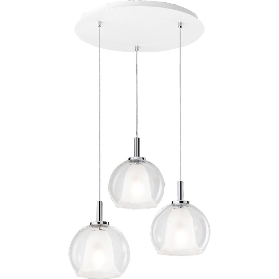 Pendellampe Aby Transparent Glas/Metall 26 cm Höhenverstellbar (manuell) - Material: Metall/Glas - Pendellampe