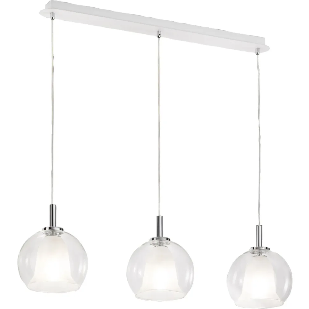 Pendellampe Aby Transparent Glas/Metall 83 cm 26 cm Höhenverstellbar (manuell) - Material: Metall/Glas - Pendellampe