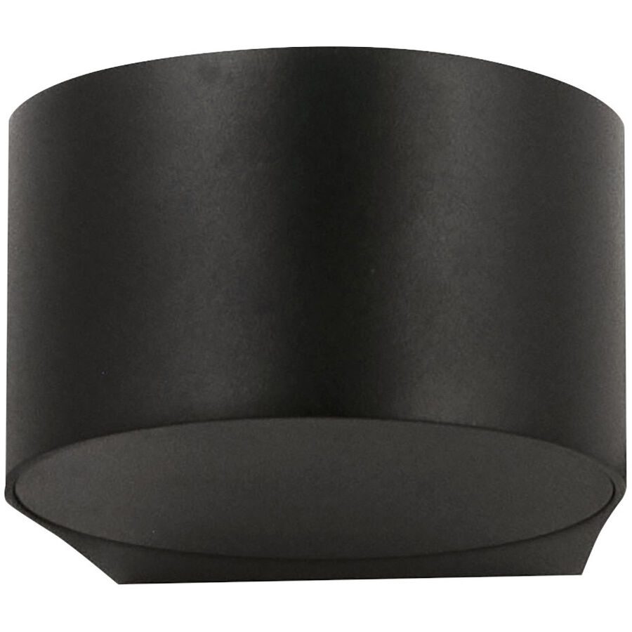 Wandlampe Joe Schwarz Aluminium/Glas 11 cm 7 cm - LED - Lichtfarbe: Warmweiss - Wandlampe- LED Energiesparlampe