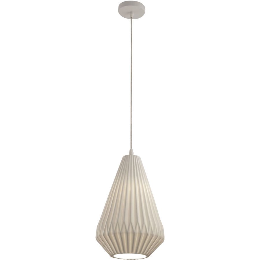 Pendellampe Albina Weiss Metall 34 cm - Pendellampe