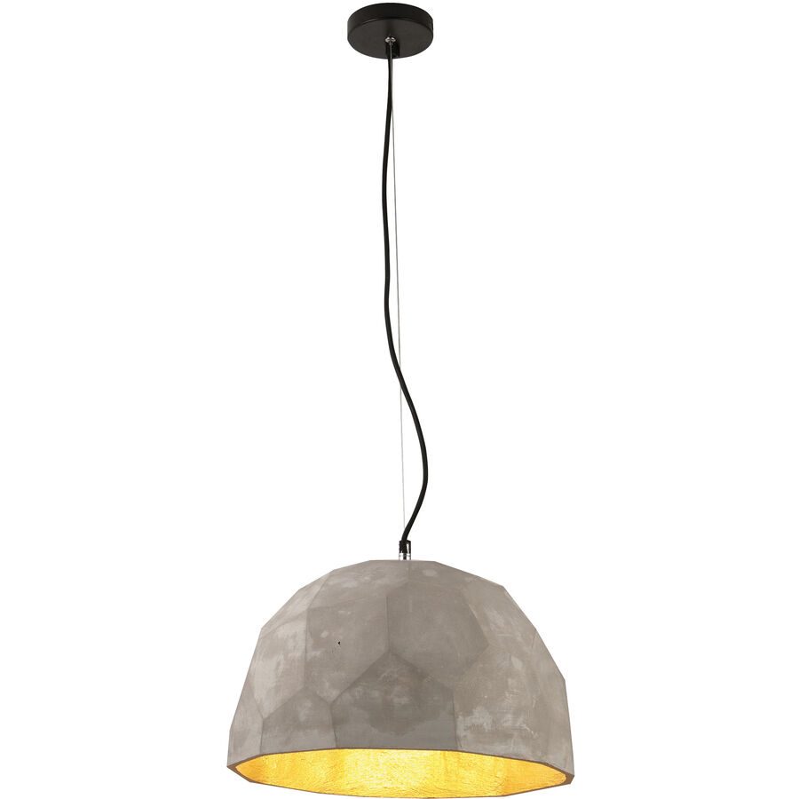 Pendellampe Zana Grau 20 cm Höhenverstellbar (manuell) - Material: Keramik - Pendellampe