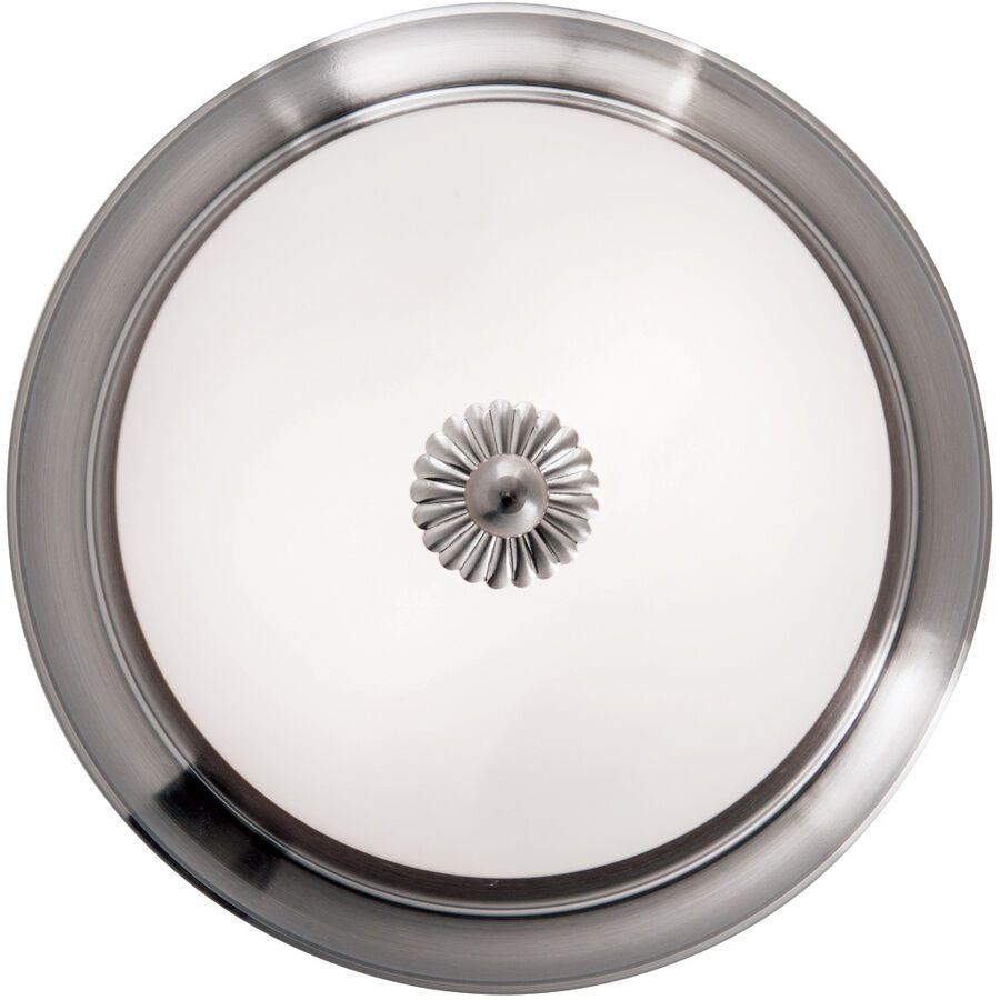 Briamond Deckenlampe Empire Grau Glas/Messing 26 cm 11 cm - Farbe: chrom - Material: Messing/Glas - Deckenlampe