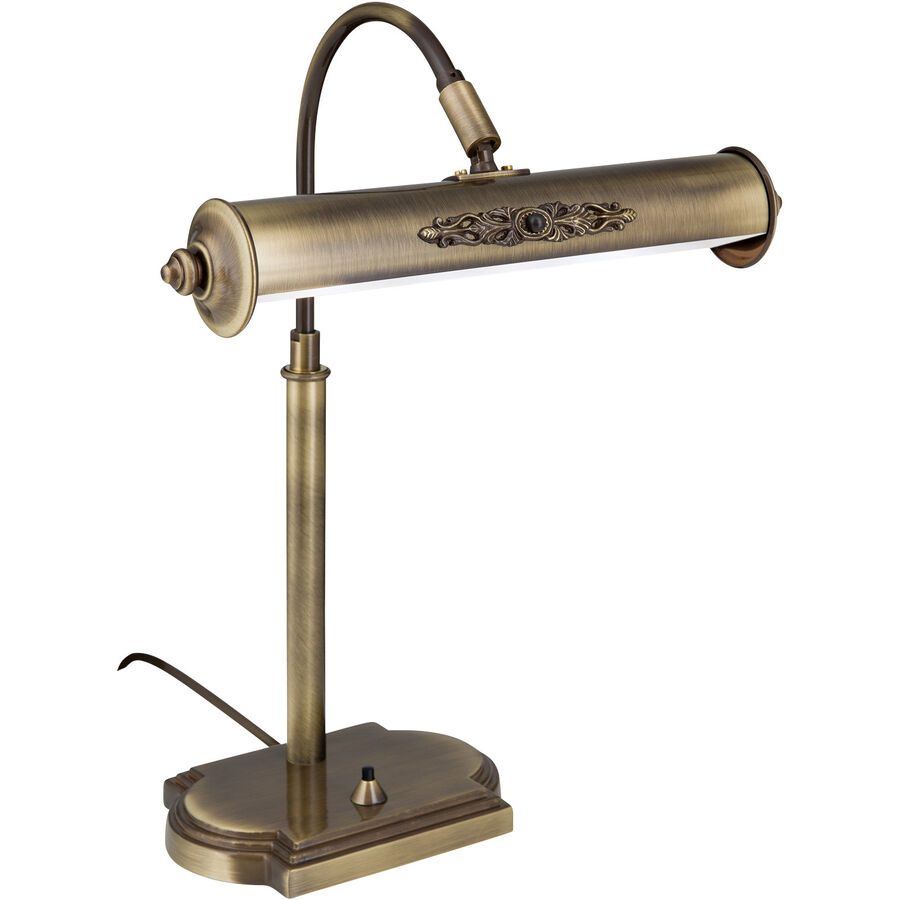 Briamond Bürolampe Dunaj Messing 30 cm 41 cm - Farbe: Patina - Bürolampe