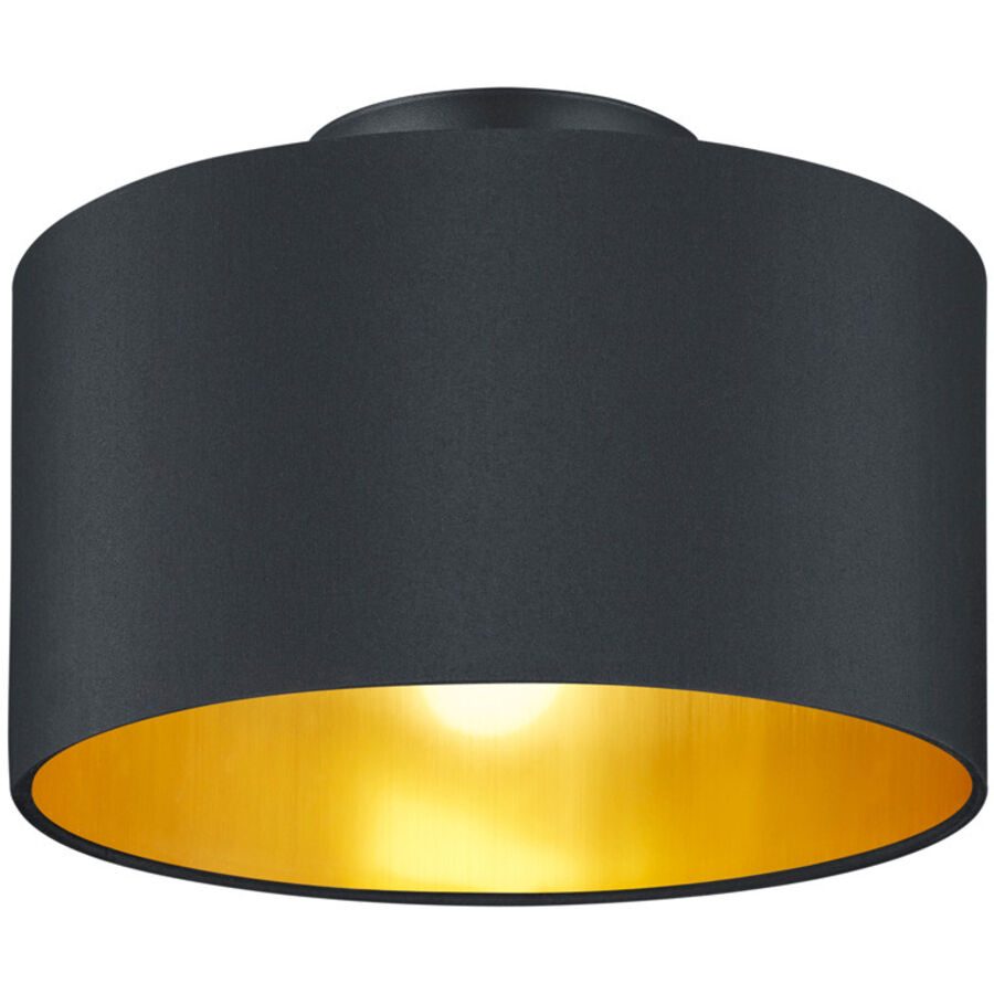Deckenlampe Daro Schwarz Metall 30 cm 22 cm - Farbe: schwarz matt - Deckenlampe