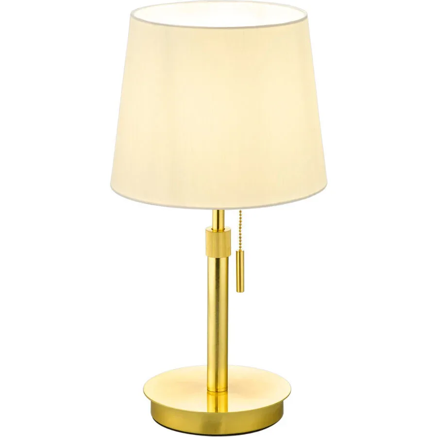 Tischlampe Testa Metall 25.5 cm 56 cm - Farbe: messing matt - Tischlampe