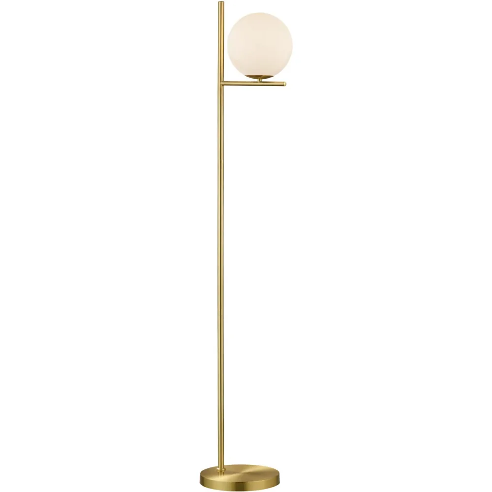 Stehlampe Reya Metall 25 cm 150 cm - Farbe: messing matt - Stehlampe