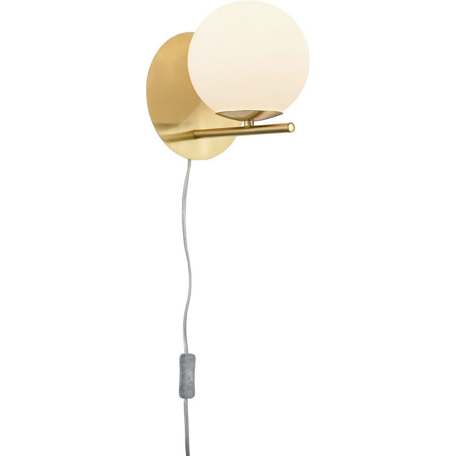 Wandlampe Reya Metall 18 cm 20.6 cm - Farbe: messing matt - Wandlampe