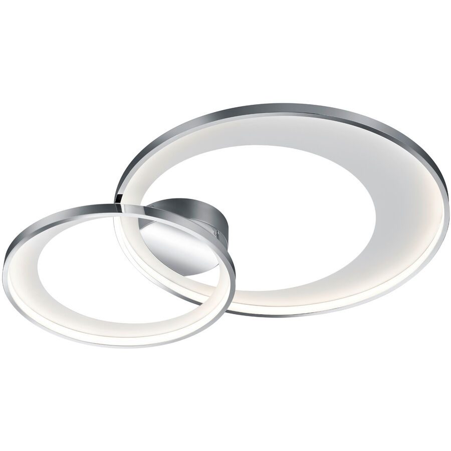 Deckenlampe Diluc Grau Metall 85 cm 8.5 cm - Farbe: chrom - LED - Lichtfarbe: Warmweiss - Deckenlampe- LED Energiesparlampe