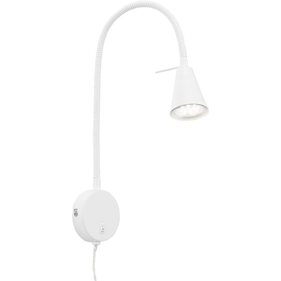 Wandlampe Conico Weiss Metall 8 cm 45 cm - LED - Lichtfarbe: Warmweiss - Wandlampe- LED Energiesparlampe