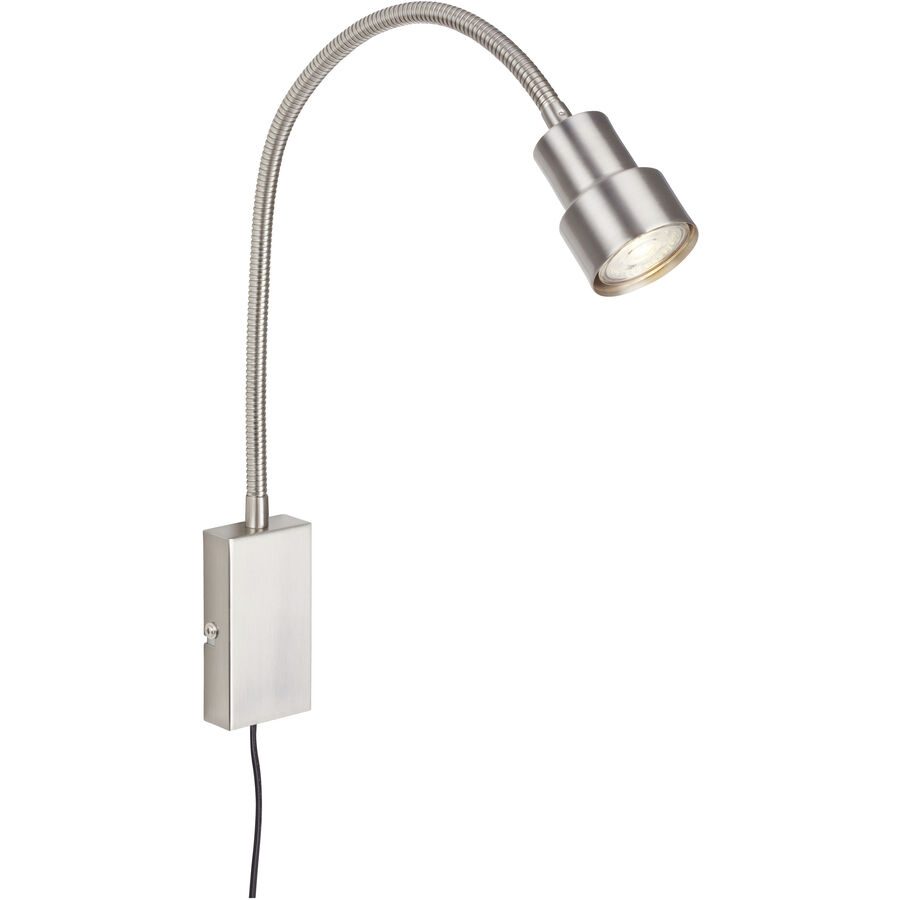Wandlampe Pleno Silber Metall 6 cm 60 cm - LED - Lichtfarbe: Warmweiss - Wandlampe- LED Energiesparlampe