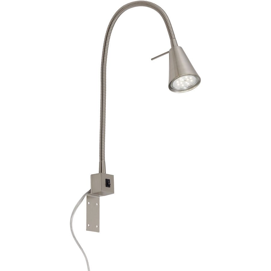 Wandlampe Boxwall Grau Metall 40 cm - LED - Lichtfarbe: Warmweiss - Wandlampe- LED Energiesparlampe