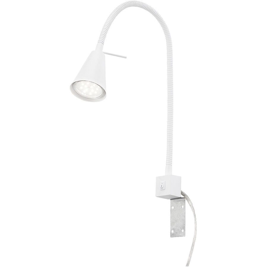 Wandlampe Boxwall Weiss Metall 40 cm - LED - Lichtfarbe: Warmweiss - Wandlampe- LED Energiesparlampe