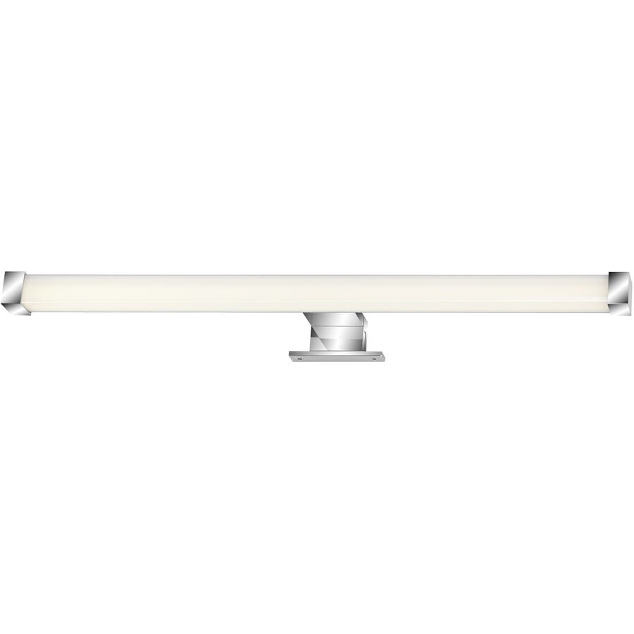 Badlampe Splash Silber/Weiss Kunststoff/Metall 53 cm 4 cm - LED - Lichtfarbe: Helles Neutralweiss - Badlampe- LED Energiesparlampe