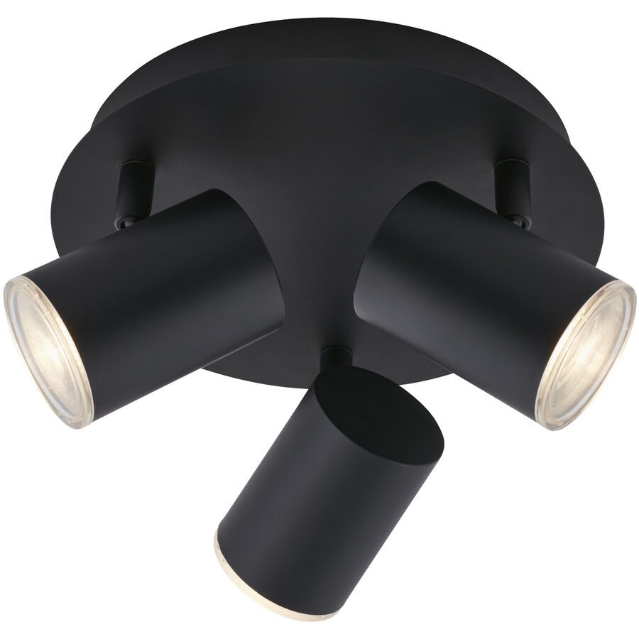 Badlampe Splash Schwarz Kunststoff/Metall 21 cm 11 cm - Badlampe