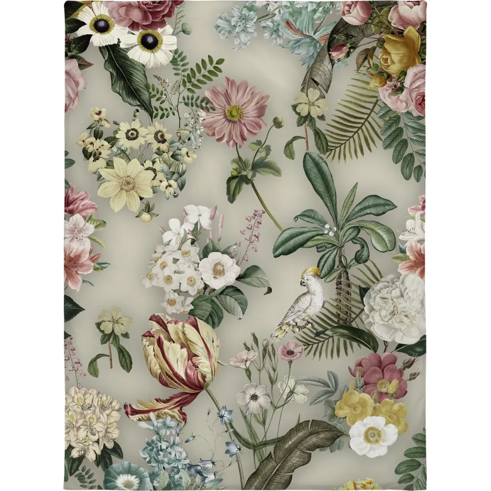 Duvetbezug Botanical Beige Baumwolle 210 cm 160 cm - Farbe: sand - Duvetbezug