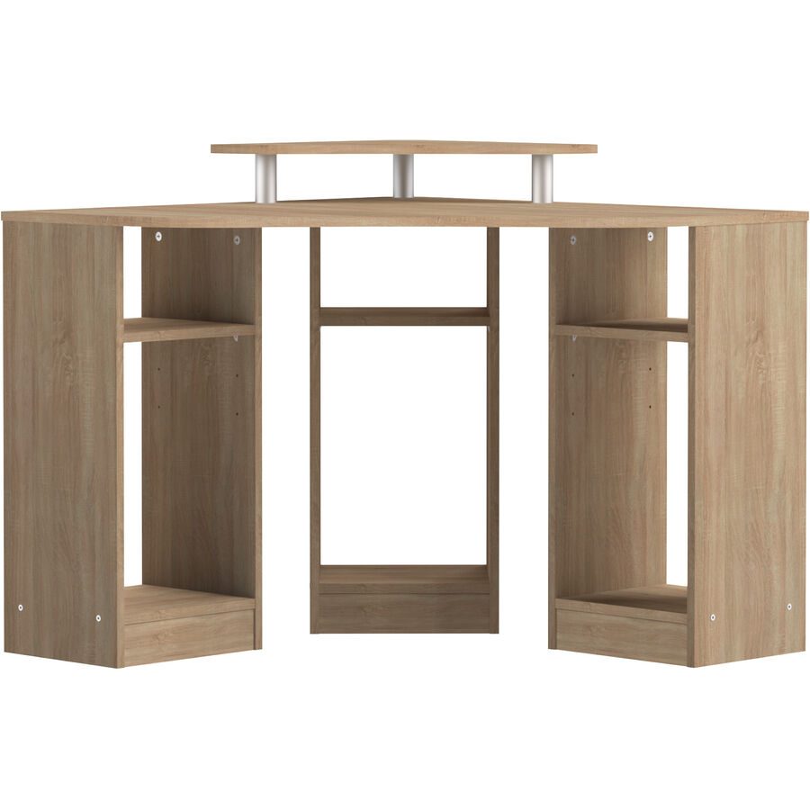 Schreibtisch Erza Braun Holzwerkstoff 94 cm - Farbe: eiche - Material: Spanplatte - Schreibtisch