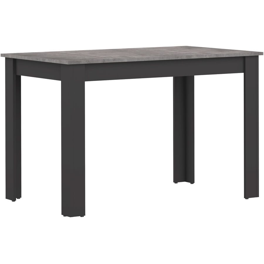 Tisch Mero Grau/Schwarz Holzwerkstoff 110 cm - Farbe: Grau, Schwarz - Tisch