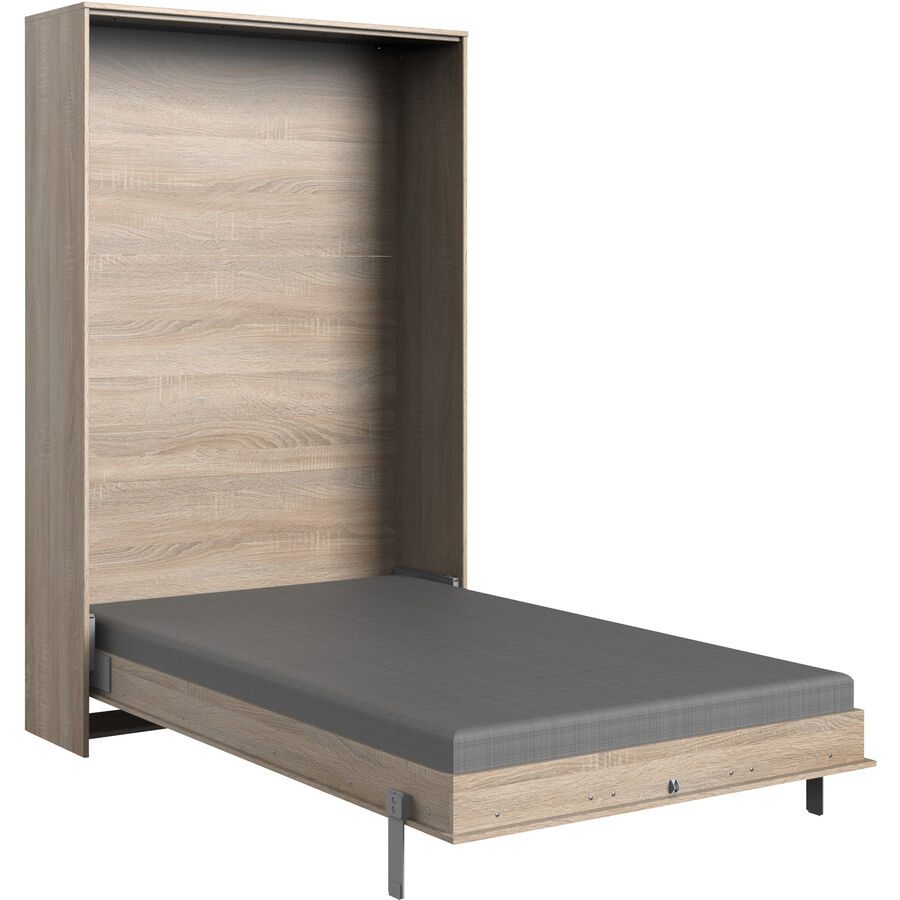 Klappbett Dominic Braun Holz 120 x 200 cm - Farbe: Eiche sägerau - Klappbett