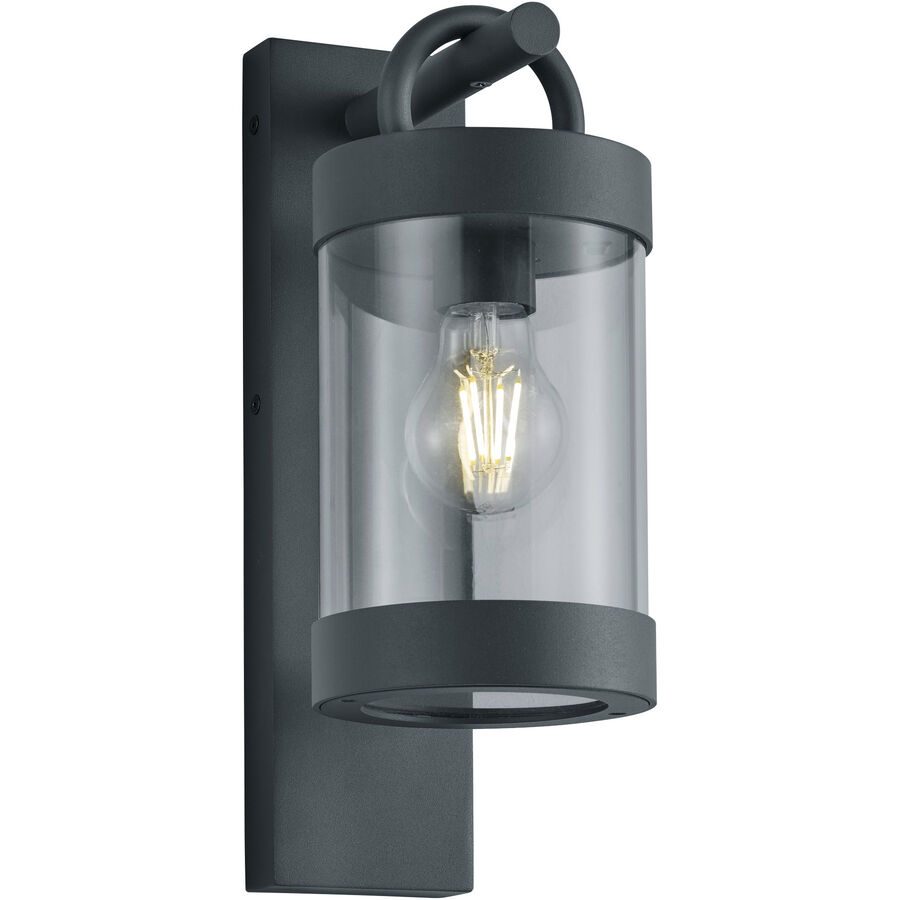 Wandlampe aussen Surlie Grau Aluminium 33 cm - Farbe: anthrazit - Material: Aluguss - Wandlampe aussen