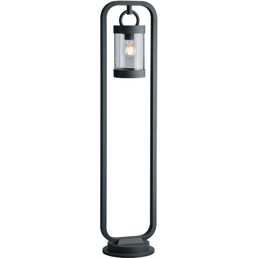 Aussenlampe Surlie Grau Aluminium 21 cm 100 cm - Farbe: anthrazit - Material: Aluguss - Aussenlampe