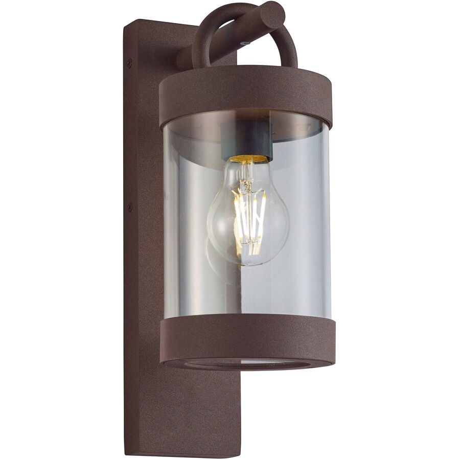 Wandlampe aussen Surlie Rot Aluminium 33 cm - Farbe: rost - Material: Aluguss - Wandlampe aussen