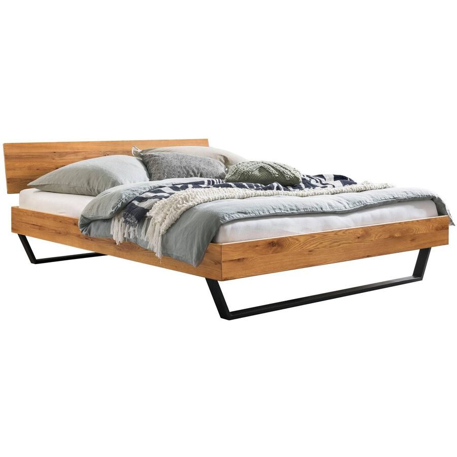 Hasena Bett Flavia Braun Holz 180 x 200 cm - Farbe: Wildeiche - Bett