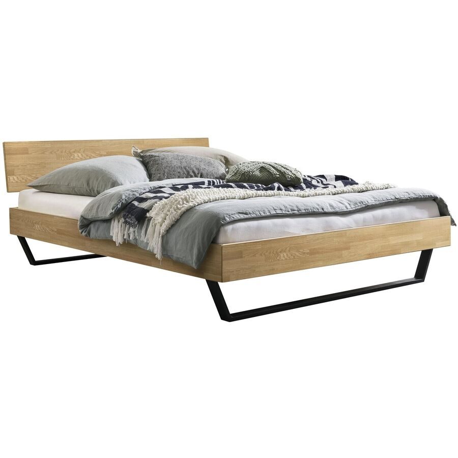 Hasena Bett Flavia Braun Holz 140 x 200 cm - Farbe: eiche - Bett