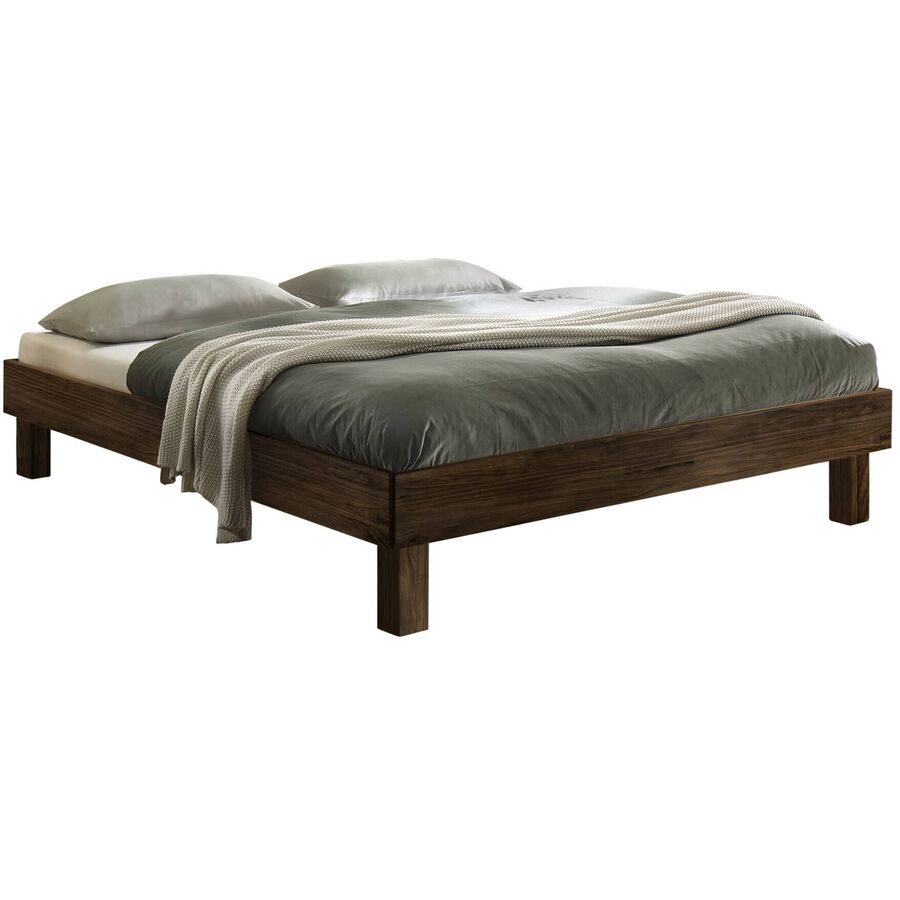 Hasena Bett Ferizeya Braun Holz 90 x 200 cm - Farbe: nussbaumfarbig - Bett