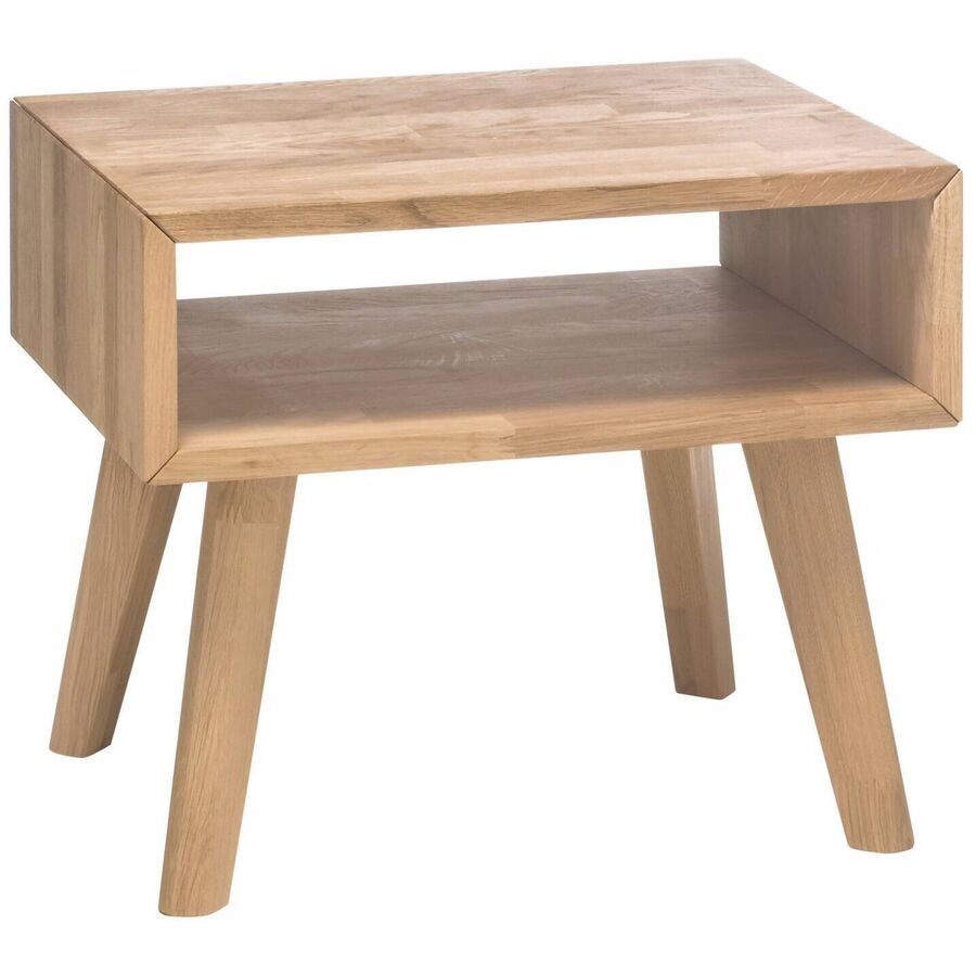 Hasena Nachttisch Süheyla Braun Holz 50 cm - Farbe: eiche - Nachttisch