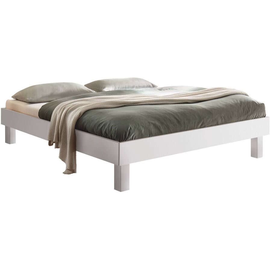 Hasena Bett Ferizeya Weiss Holz 180 x 200 cm - Material: Buche - Bett